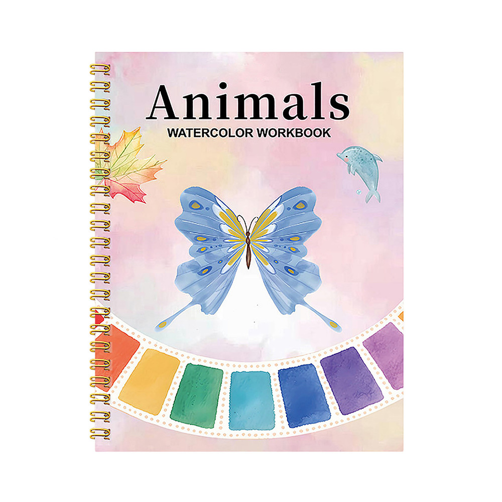 Watercolor Coloring Book For Beginners, Cultivate Painting Talent, Adult Watercolor Practice Pad, Graffiti Art Book