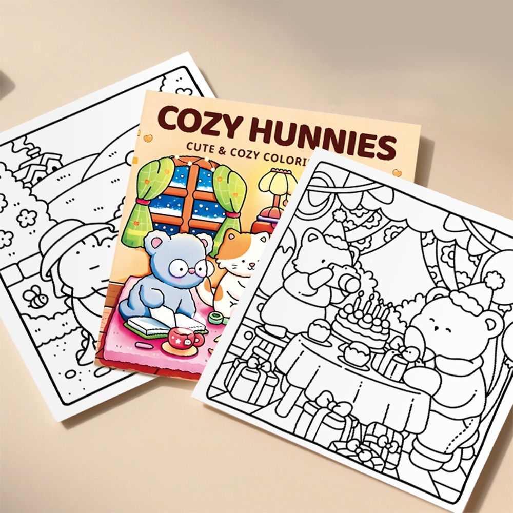 Montessori Drawing Toy Cartoon Coloring Book For Stress Relief Educational Graffiti Painting Gift F 2