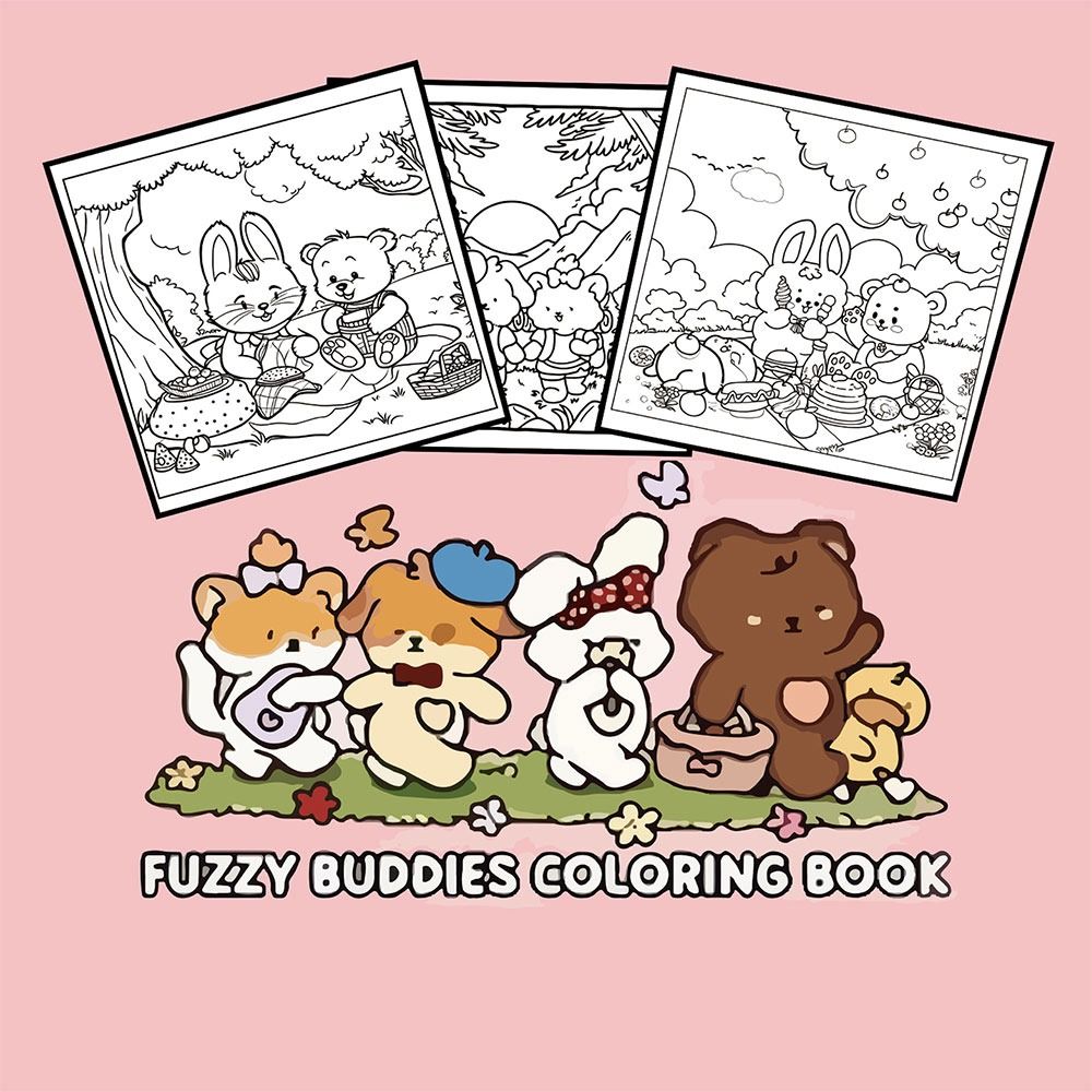 Creative Cartoon Coloring Book Stress Relief For Adults Educational Montessori Drawing Toy Paperbac 1