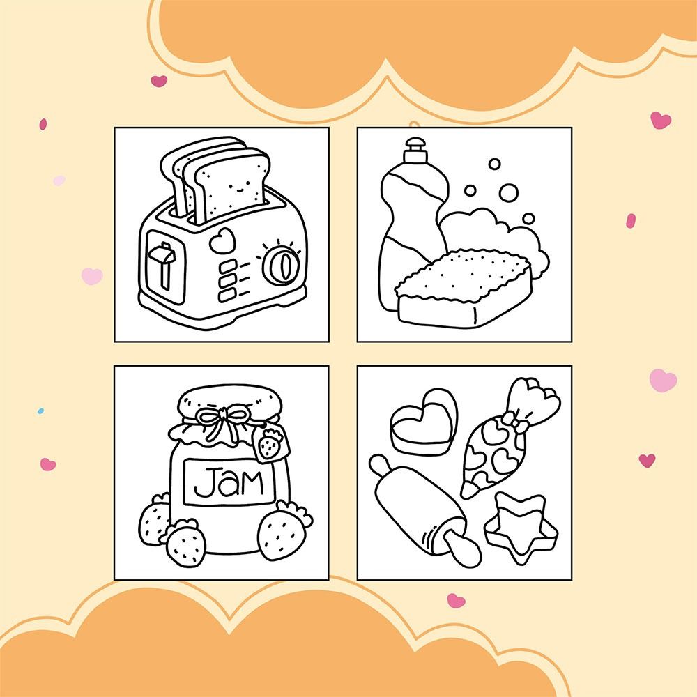 Creative Cartoon Coloring Book Stress Relief For Adults Educational Montessori Drawing Toy Paperbac 3