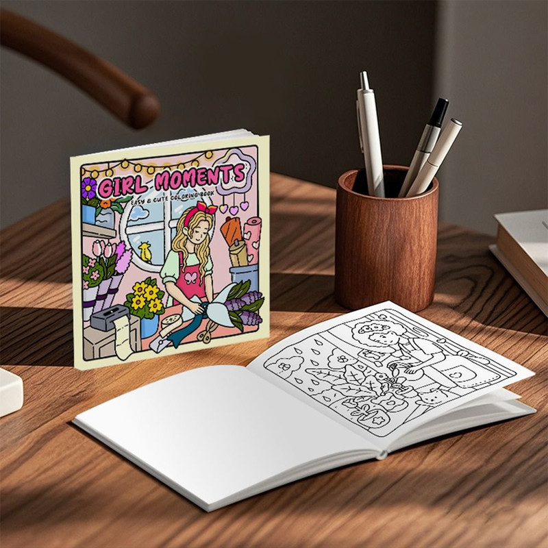 Stress Relief Coloring Book For Adults Funny Cartoon Doodles Educational Graffiti Painting Gift For 2