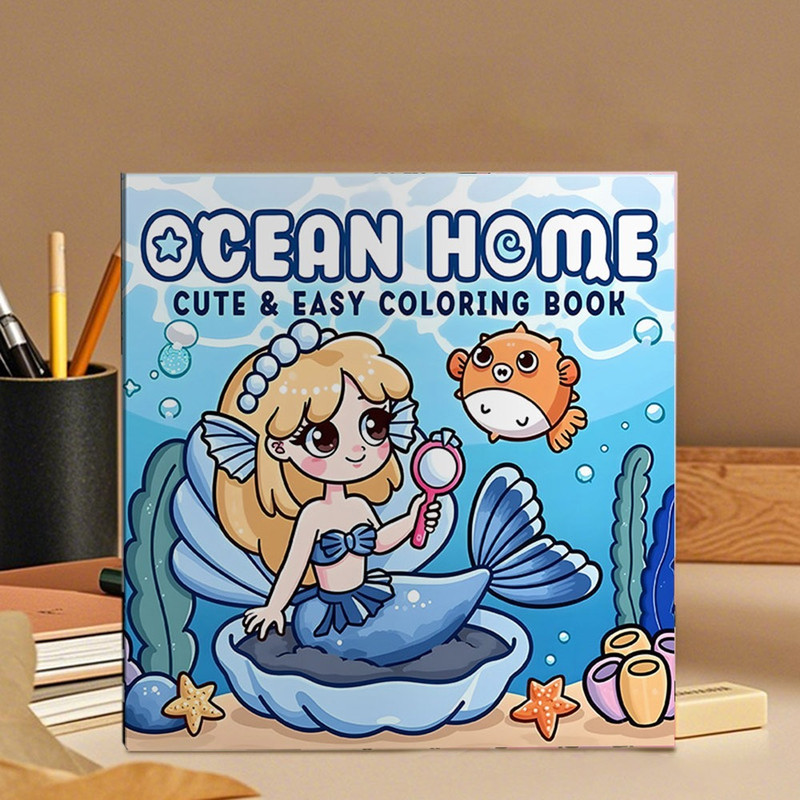 Stress Relief Coloring Book For Adults Funny Cartoon Doodles Educational Graffiti Painting Gift For 7