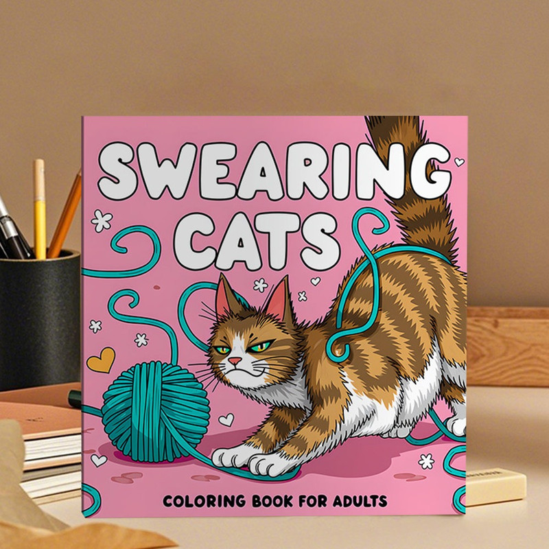 Stress Relief Coloring Book For Adults Funny Cartoon Doodles Educational Graffiti Painting Gift For 9