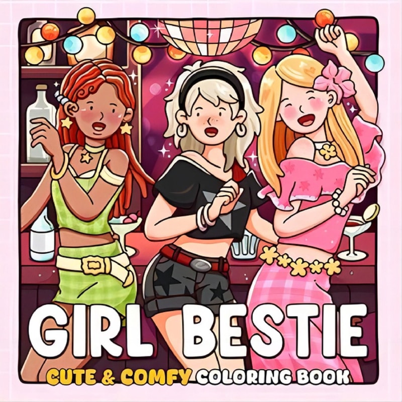 Cute Cartoon Coloring Book For Adults Stress Relief Educational Gift Graffiti Painting Book For Tee 6