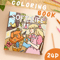 Soft Life Cute & Comfy Coloring Book for Adults, Cute Cartoon Patterns, Perfect Painting Gift for Party and Birthday