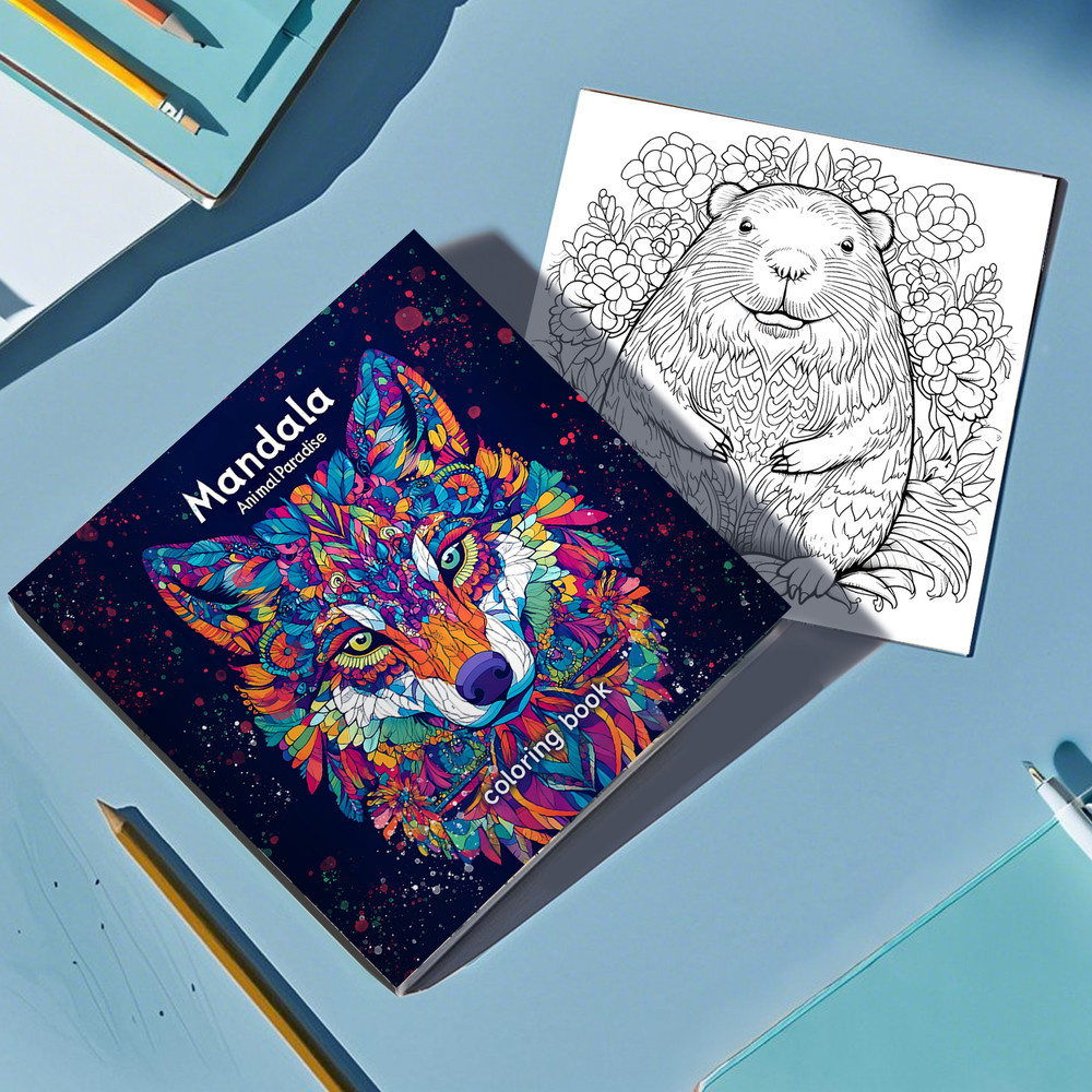 Animals Paradise Colouring Book, The Perfect Gift for Birthday Parties, Stress Relief, and Creative Graffiti Art