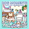 Dog Moments Colouring Book, PUPPY LIFE Scenes for Adult Stress Relief, Kids Educational Toys, Painting Drawing Book