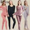 Womens Thermal Shaping Underwear Set Long Johns Base Layer For Winter Warmth 0