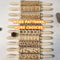 Christmas Embossed Wooden Rolling Pin 3D Engraved Holiday Cookie Baking Roller 3