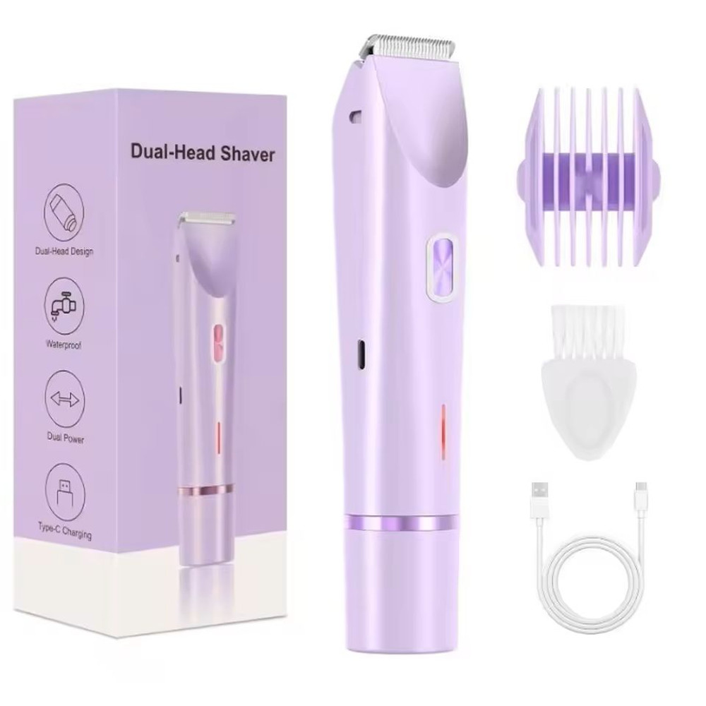 Dual Head Womens Electric Shaver And Body Hair Remover 4