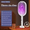 3 In 1 Rechargeable 3000V Mosquito Swatter And Killer Lamp 0