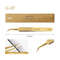 Reusable Stainless Steel Eyelash Extension Tweezers With Fiber Tip 13