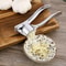Stainless Steel Garlic Press Crusher Manual Squeezer 0