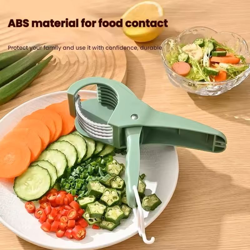 Stainless Steel Vegetable Fruit Slicer MultiFunctional Salad Tool 4