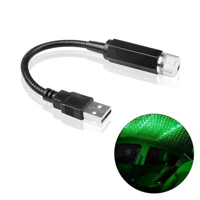 USB Mini LED Star Night Light Projector For Car Roof And Room Ceiling 0