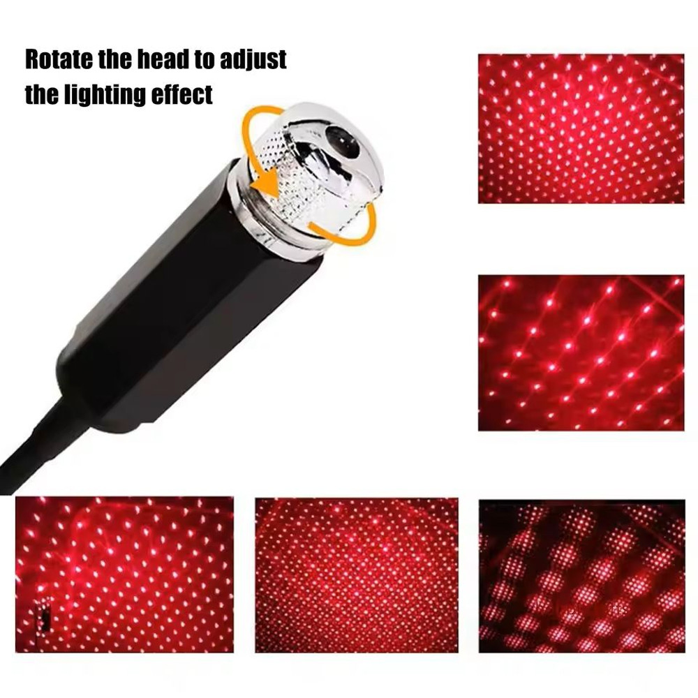 USB Mini LED Star Night Light Projector For Car Roof And Room Ceiling 7