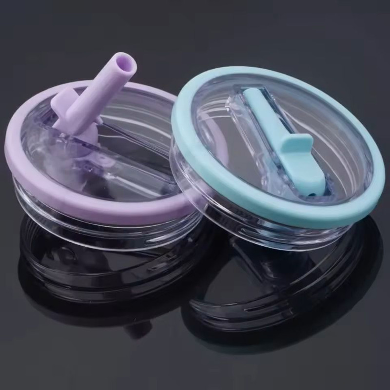 SpillProof Spiral Straw Cover Replacement Lid For 40 Oz Tumbler Cup 11