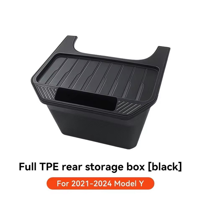 MaxOrganize RearSeat Storage Box Trash Can For Tesla Model 3 Y HighlandJuniper 7