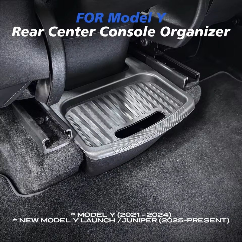 MaxOrganize Rear Seat Storage Box For Tesla Model Y 20202025 Juniper 3