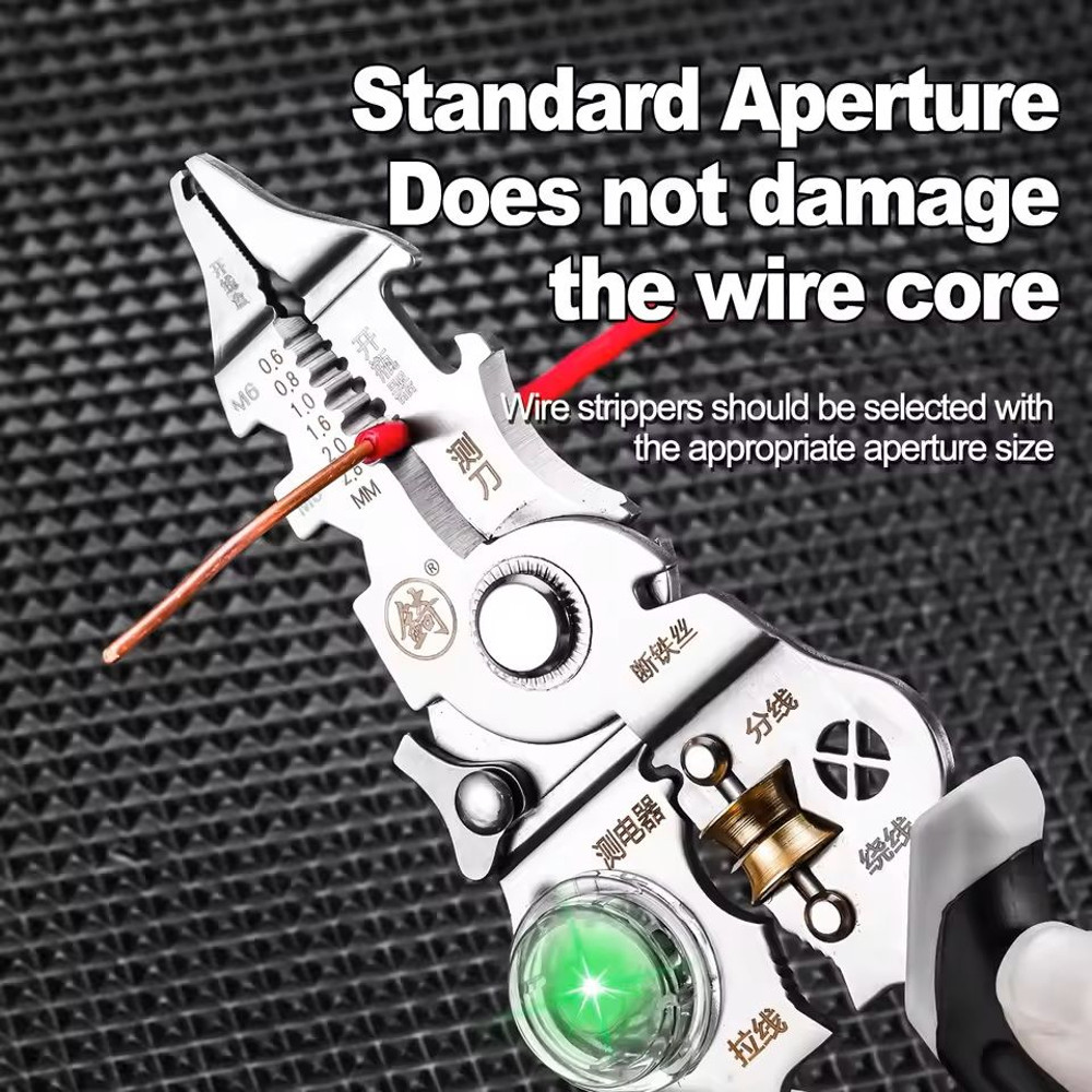 ProVolt Multi Function Electricians Needle Nose Pliers With Wire Stripper 3