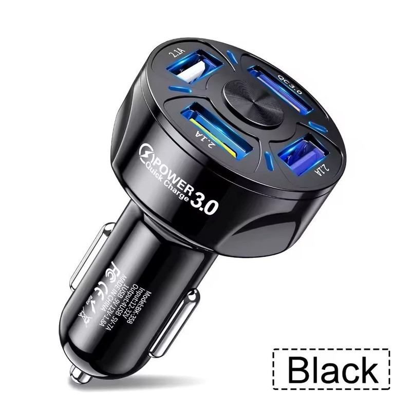Dual USB Car Charger With LCD Voltmeter 31A For 12V 24V Vehicles 17