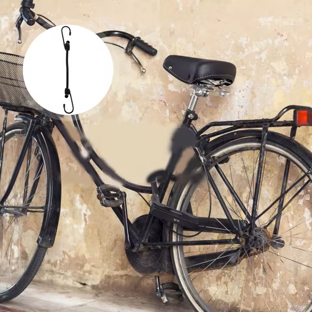 HeavyDuty Elastic Bungee Cord Set With Rubber Hooks 4 Pack 3