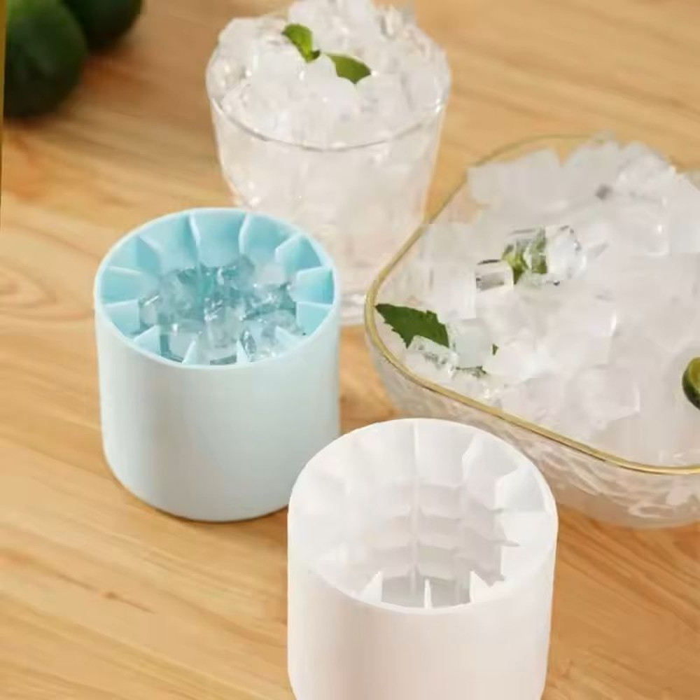 Silicone Round Ice Cube Mold DIY Freezer Tray For Homemade Ice 0