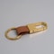 Custom Logo Leather Metal Carabiner Keychain With Double Rings 20