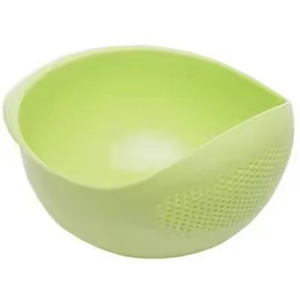 Rice Sieve Kitchen Drain Basket With Handles Stainless Steel Strainer Bowl 0