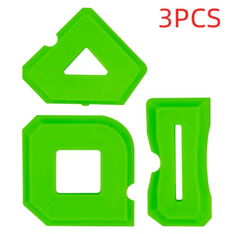 4Piece Caulking Tool Kit Silicone Sealant Spreader Tile Edge Scraper 8