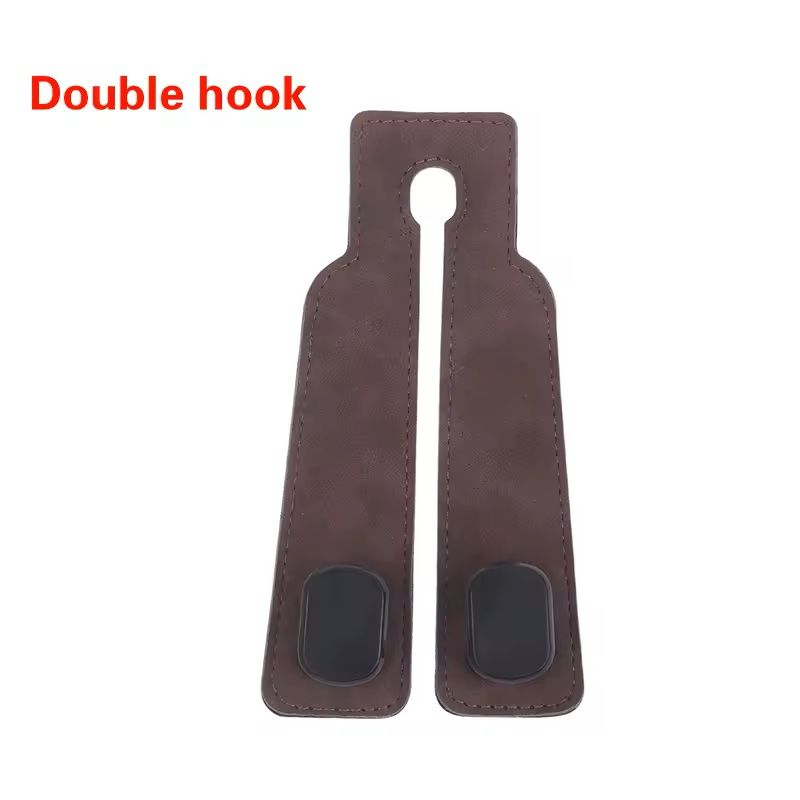 Premium Suede Car Headrest Hook Universal LoadBearing Seat Back Organizer 8