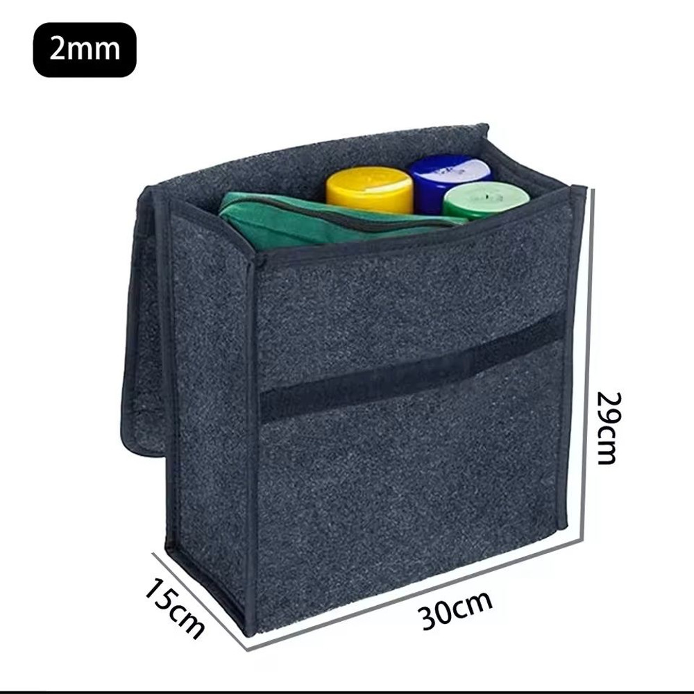Thickened Soft Felt Storage Box Car Trunk Home Organizer 5