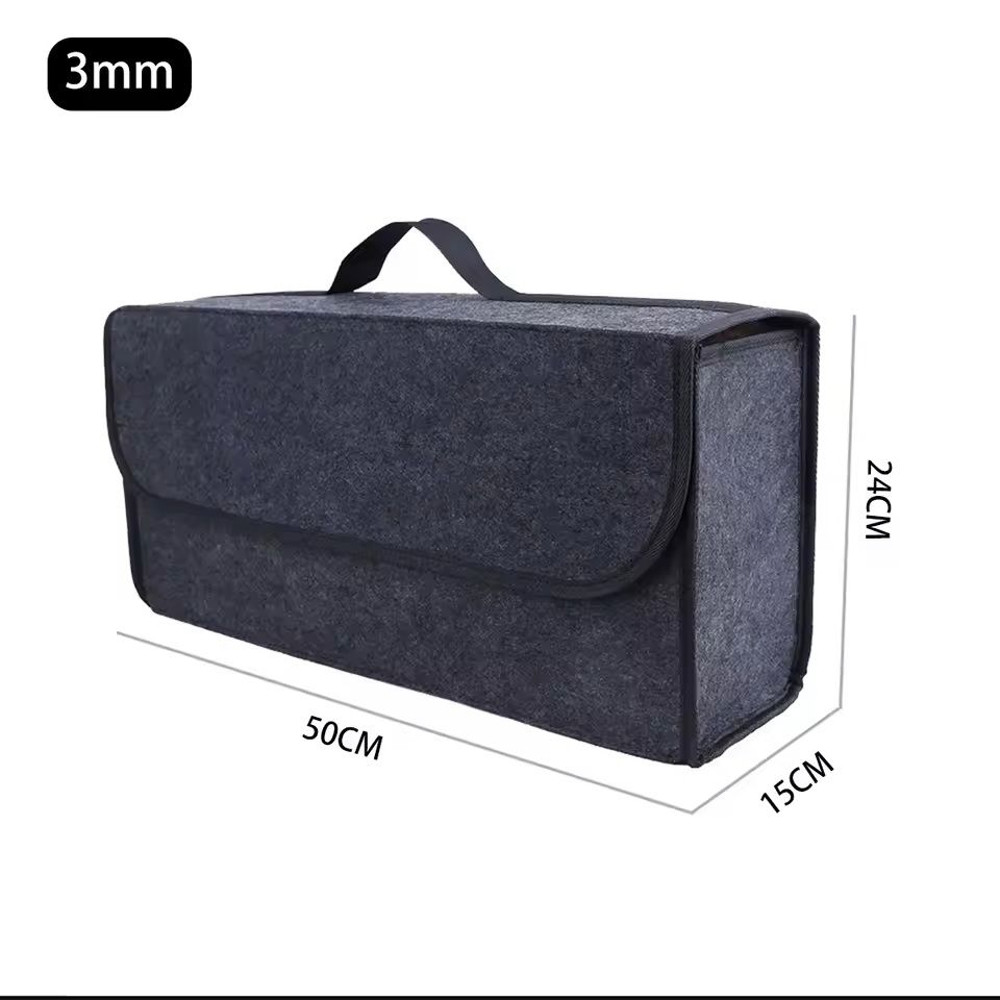 Thickened Soft Felt Storage Box Car Trunk Home Organizer 6