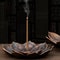 Alloy LotusStyle Incense Burner Plate Premium Stick Holder Buddhist Censer 6