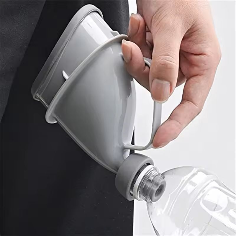 Portable Car Travel Adult Urinal Unisex Funnel Pot For Camping Road Trips 0