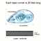 Precision DoubleSided Tape Roller Clean EasyApply Adhesive Runner For Crafts Scrapbooking 2
