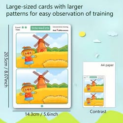 interactive training card set – observation, logic & thinking skill development puzzle cards for kids