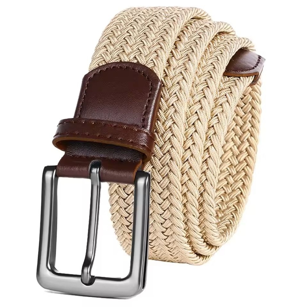 Mens Elastic Braided Stretch Belt Woven Comfortable Belt For Golf Casual Wear And Jeans 1