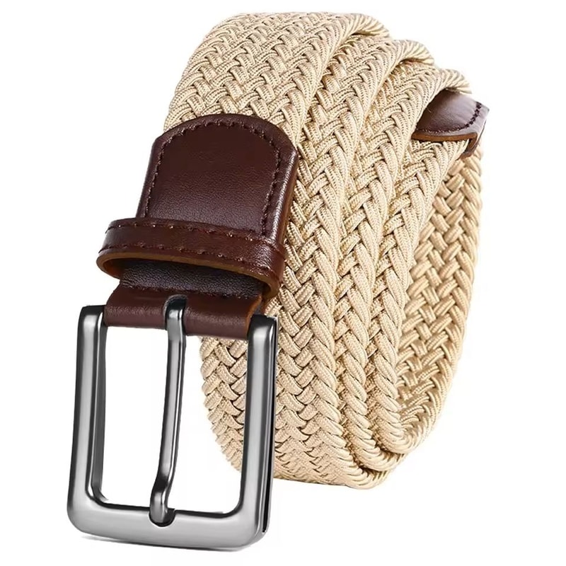 Mens Elastic Braided Stretch Belt Woven Comfortable Belt For Golf Casual Wear And Jeans 1