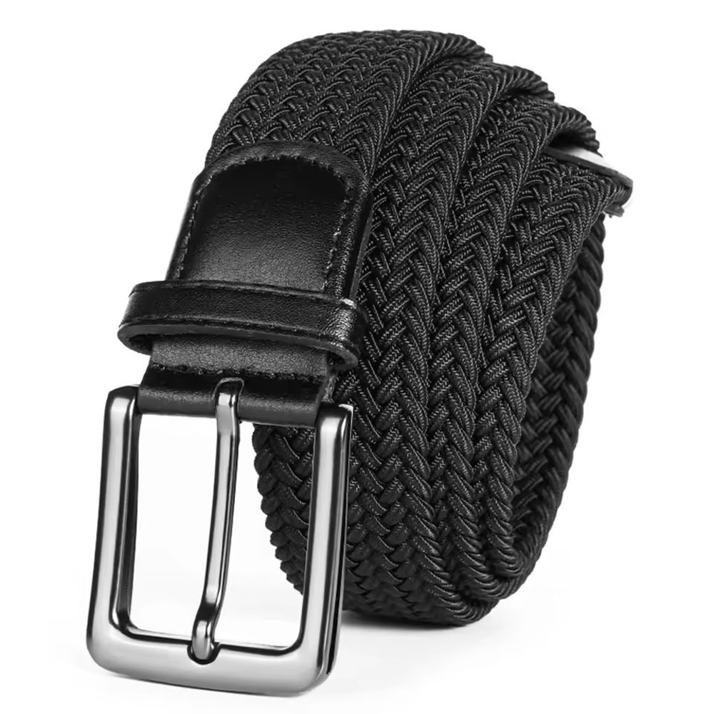 Mens Elastic Braided Stretch Belt Woven Comfortable Belt For Golf Casual Wear And Jeans 2