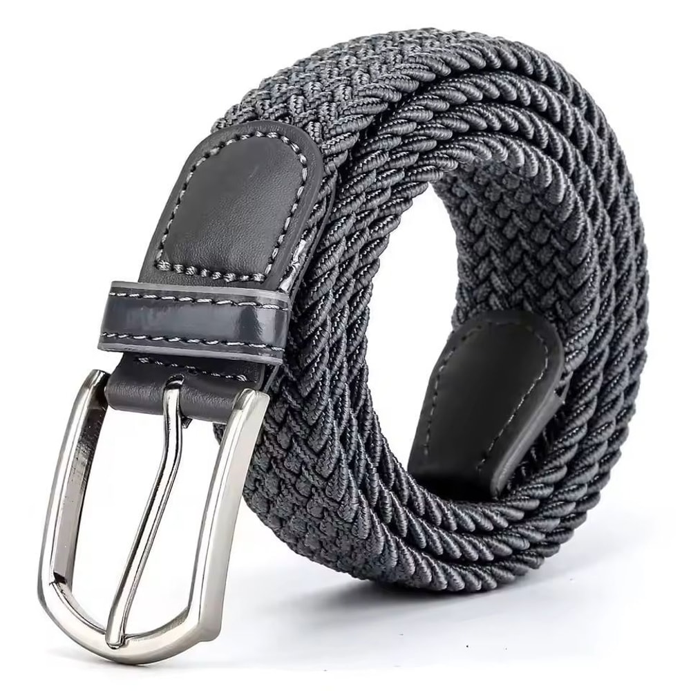 Mens Elastic Braided Stretch Belt Woven Comfortable Belt For Golf Casual Wear And Jeans 6