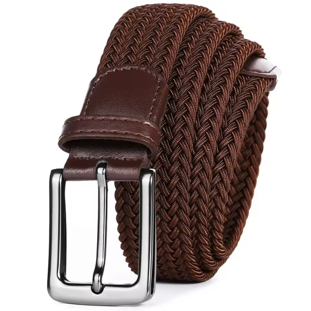 Mens Elastic Braided Stretch Belt Woven Comfortable Belt For Golf Casual Wear And Jeans 15