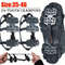 24 Tooth Heavy Duty Ice And Snow Shoe Covers AntiSlip Crampons For Hiking Walking Running And Hunti 1