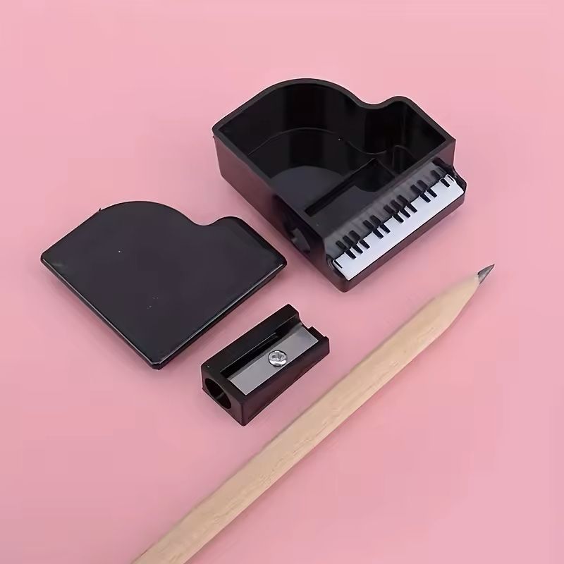 Piano Shaped Pencil Sharpener Creative Music Theme Stationery Gift For School And Office Supplies 3