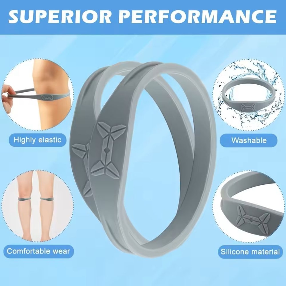 2PCS Compression Knee Pad Patella Strap High Elasticity Shock Absorbing Sports Knee Stabilizer 4