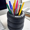 Tire Shaped Pen Holder Novelty Car Tire Desk Organizer And Storage Box For School And Office 1