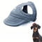 Adjustable PVC Dog Sun Hat Waterproof Pet Hat With Elastic Band For Small Medium Large Breeds 5