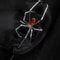 Gothic Dark Spider Crawl Pendant Edgy PunkStyle Unisex Necklace For Halloween Alternative Fashion 1