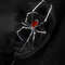 Gothic Dark Spider Crawl Pendant Edgy PunkStyle Unisex Necklace For Halloween Alternative Fashion 2