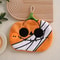 Halloween Pumpkin Coral Velvet Hanging Hand Towel Cute Holiday Wipe For Kitchen Bathroom 4